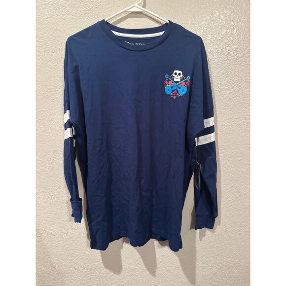 NWT BoxLunch Disney Pixar Coco Hype Spirit Jersey Remember Me Day of Dead S - Picture 1 of 4